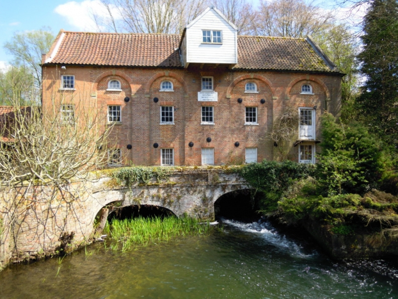 Narborough Water Mill renovated in 1980 which is now undergoing full restoration